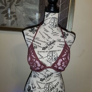 Shade & Shore Bikini Top - Brown/pink